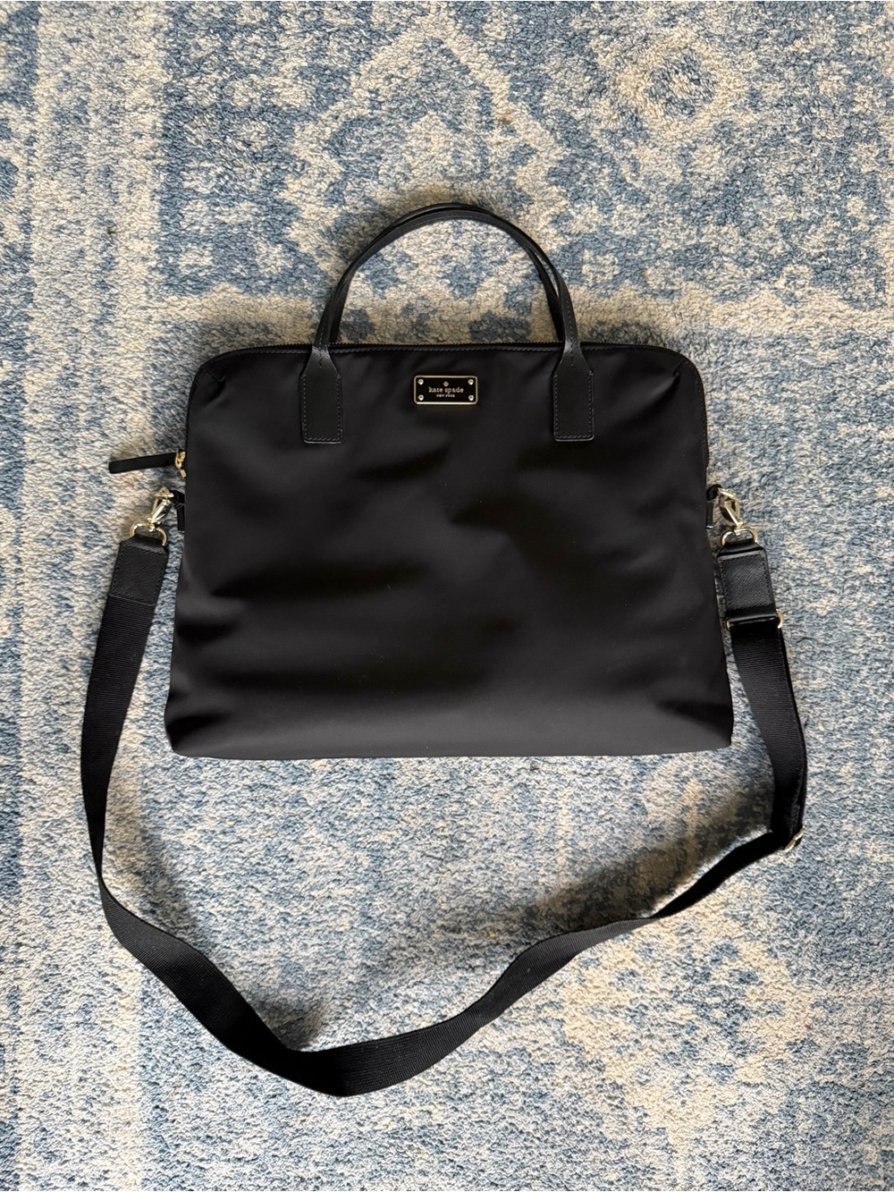Kate Spade Black Nylon Laptop Bag